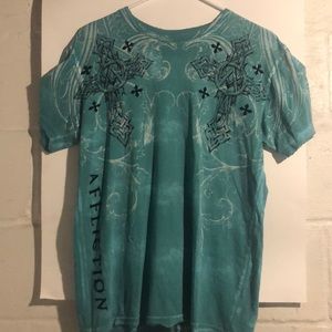 AFFLICTION turquoise T-Shirt